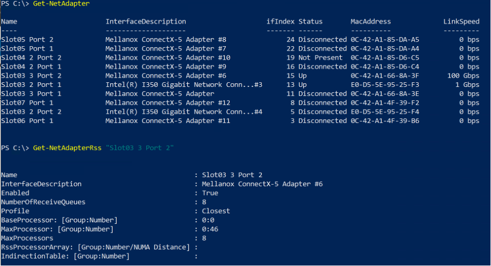 Checking that Multichannel is enabled on the Windows SMB client