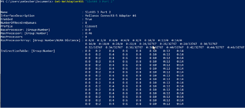 Windows Powershell RDMA and RSS with NetAdapterRDMA
